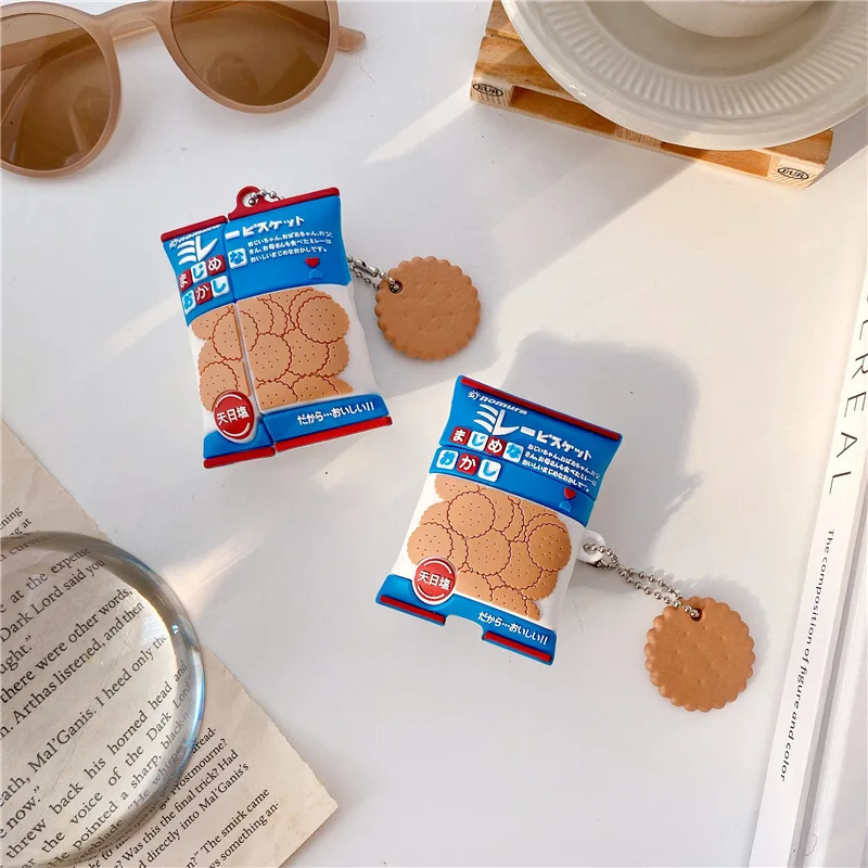 

For Airpods Pro Case,Nomura Biscuit Case For Airpods 1/2 Case,Soft Silicone Earphone Headphone Cover For Airpods 3 Case