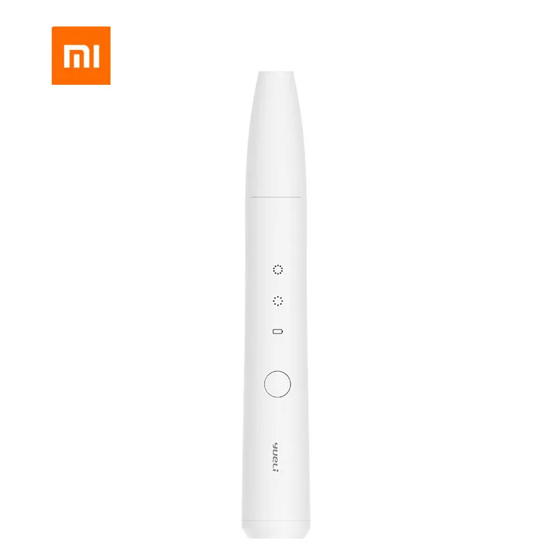 Белый Электрический триммер для ногтей Xiaomi mijia yueli, электрическая машинка для стрижки ногтей, резак для триммера, маникюра, педикюра - Цвет: Белый
