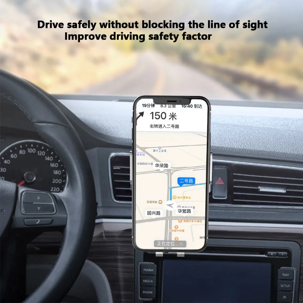 

Eshowee Smart Induction Electric Retractable Wireless Charging Car Phone Holder Support For iPhone 12 11 XS X XR Samsung Huawei