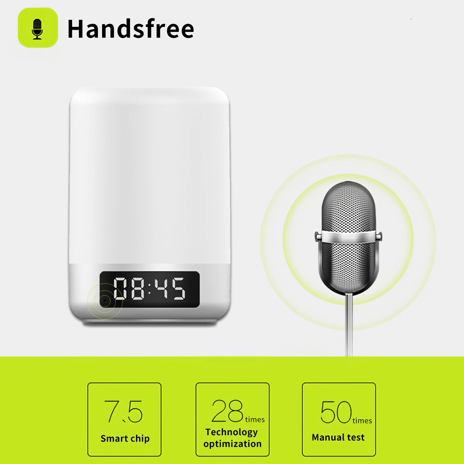 Портативный цифровой будильник с Bluetooth-динамиком Рождественский ночсветильник