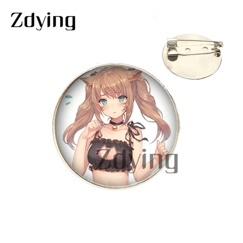 Zdying животное глаза ученик Брошь булавка 25 мм стеклянный дракон глаз кабошон с