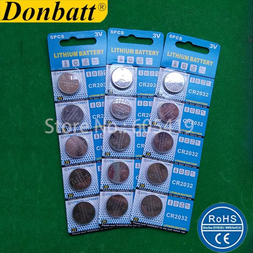 50cards/lot (250pcs) Watch Battery 3V CR2032 Lithium Coin Cell Button cells for Car Key FOB LED Light | Электроника