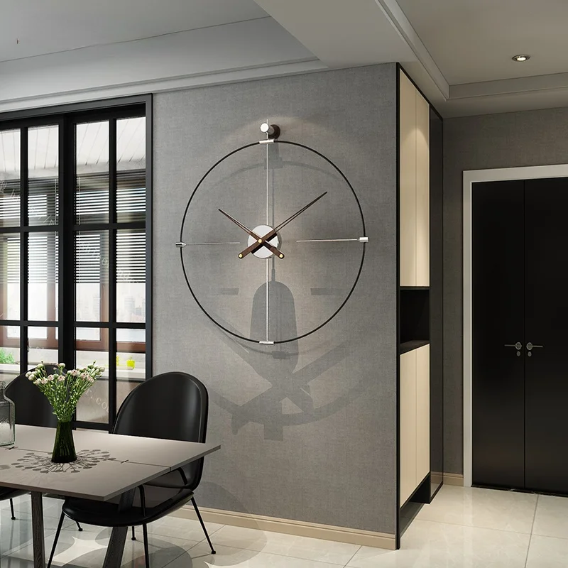 MEISD съемные настенные часы большие Металл Кованое железо Часы Самоклеящиеся