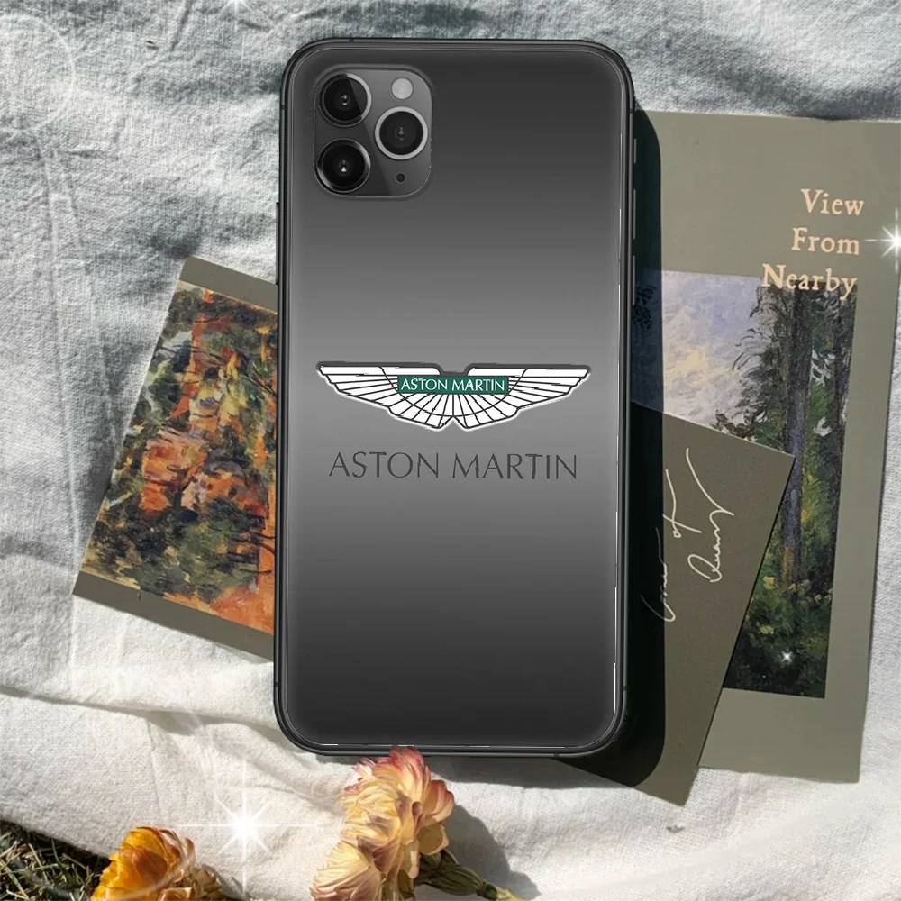 

Aston-martin car logo Phone Case Cover Hull For iphone 5 5s se 2020 6 6s 7 8 12 mini plus X XS XR 11 PRO MAX black Cover
