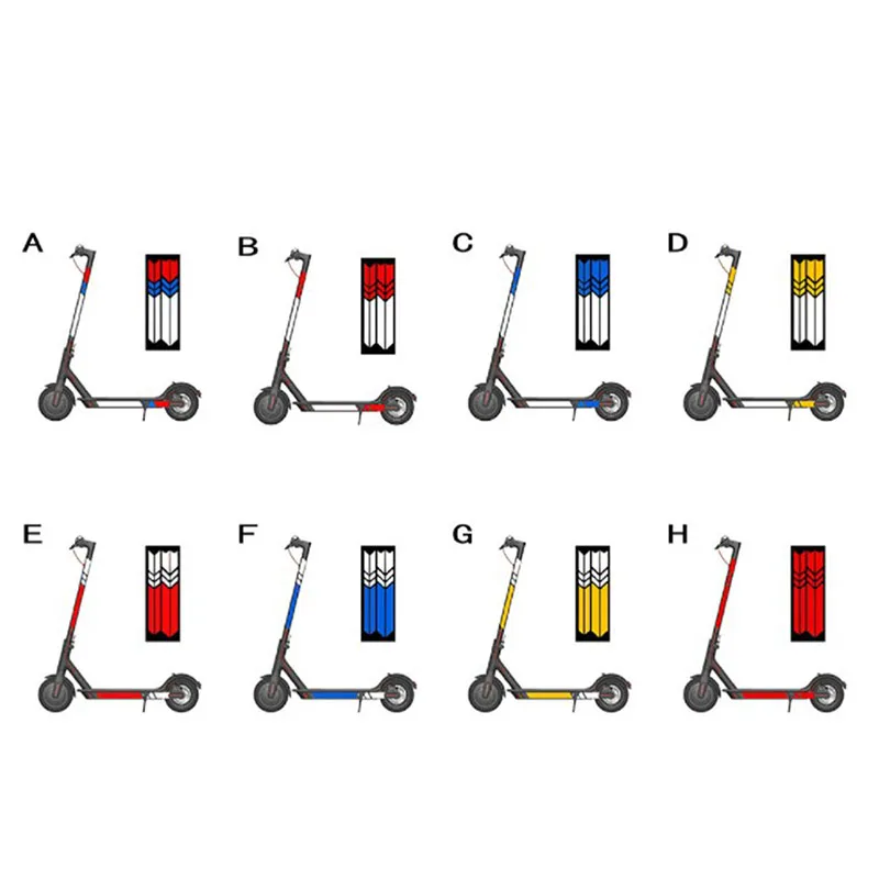 

Светоотражающая наклейка для электроскутера G30, ФЛУОРЕСЦЕНТНОЕ украшение корпуса Предупреждение ющий аксессуар для безопасного вождения