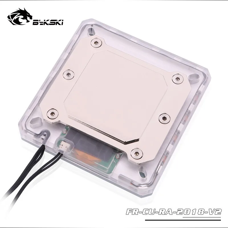 Bykski Процессор воды блок использовать для INTEL LGA1150/1151/1155/1156 LGA2011 2066X99 RGB 5V GND Аврора светильник Температура Дисплей OLED