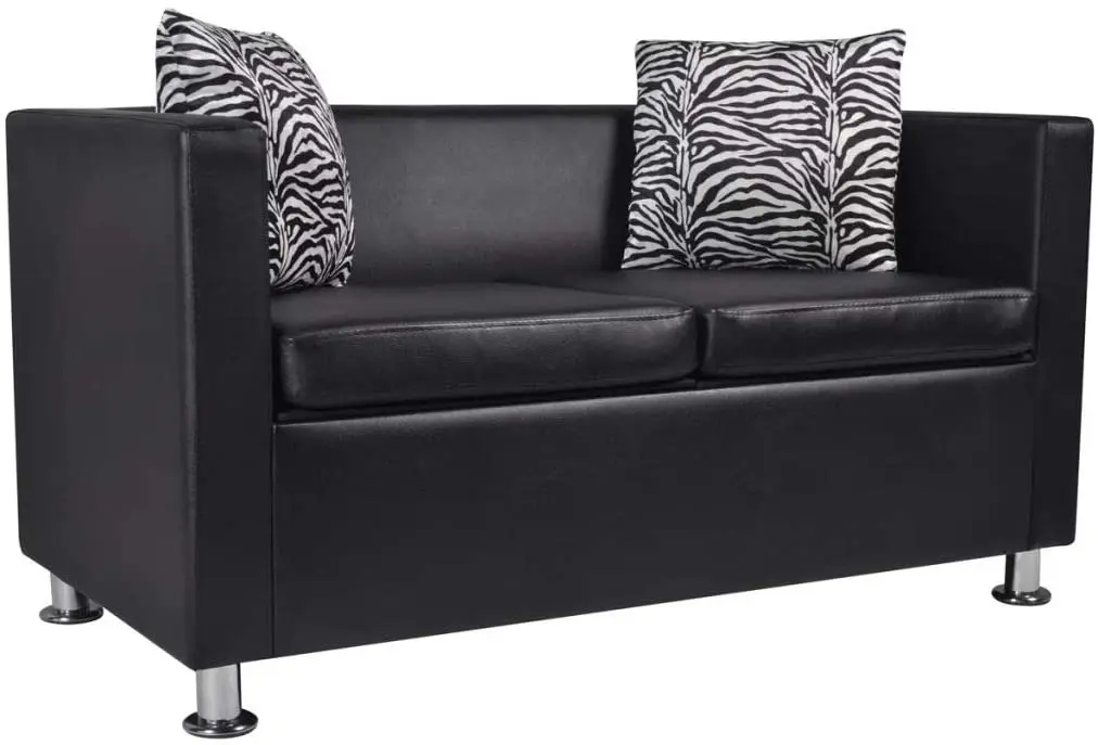 Диван из искусственной кожи угловой диван на 2 места стул для ног мебель гостиной