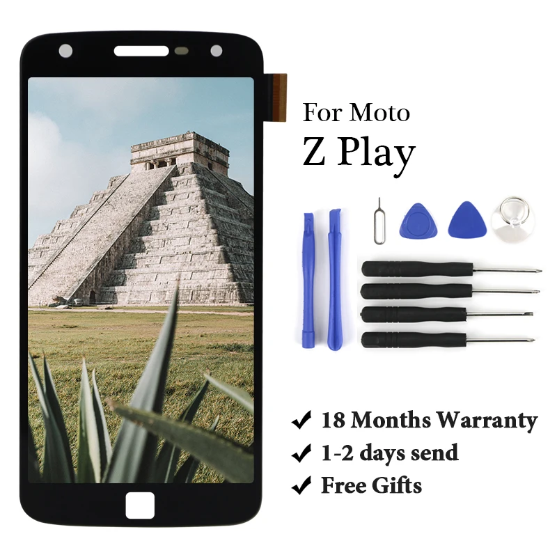 1 шт. для Motorola Moto Z Play ЖК дисплей с сенсорным экраном дигитайзер XT1710 01 в сборе