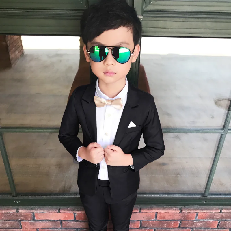 Fashion Boys Formal Wedding Birthday Party Suits Children Clothes Sets Kids Blazer Pants ceremony Costumes Baby Outfits | Детская одежда