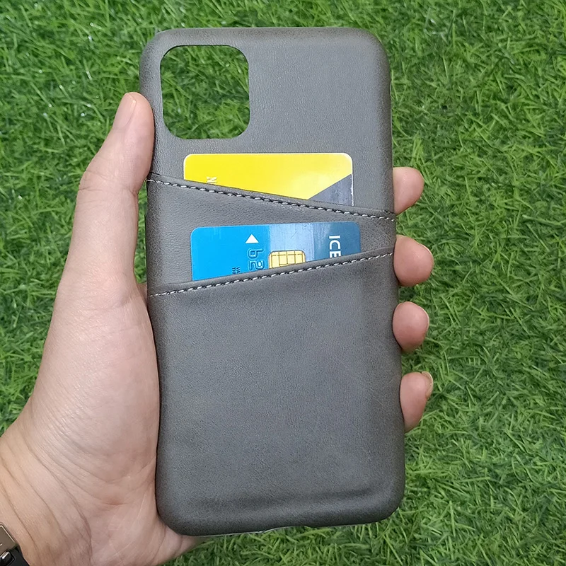 Для iPhone 11 Pro Max XS Max XR чехол для кредитных карт винтажный кожаный чехол-кошелек для iPhone 7 8 6S Plus с отделениями для карт Твердый чехол Fundas