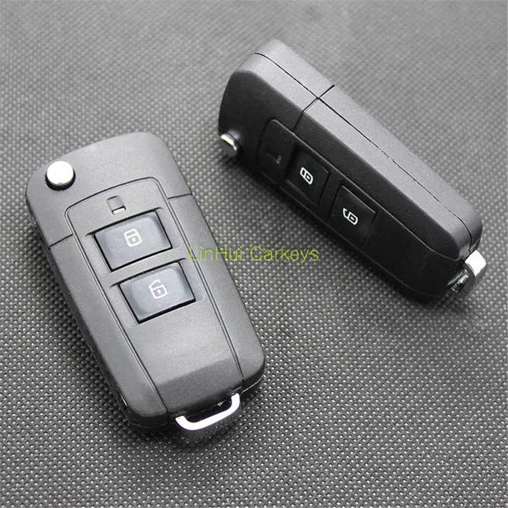 PINECONE для ключа чехол HYUNDAI сантафе Santa Fe Автомобильный ключ 2 кнопки необработанное