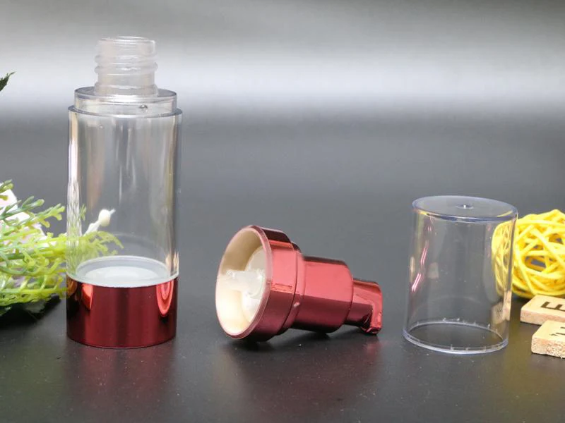 15 мл винно-красный пластиковый безвоздушный лосьон для бутылок эмульсия