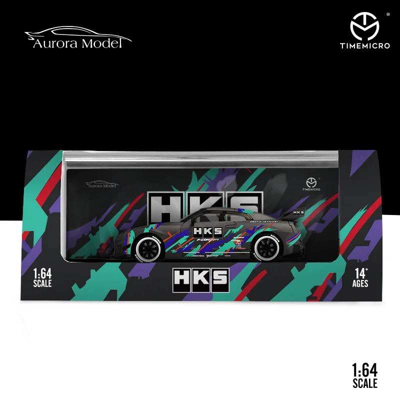 Модель автомобиля Time Micro TM 1:64 LBWK Skyline GTR R35 JDM Модифицированная Фирменная модель из