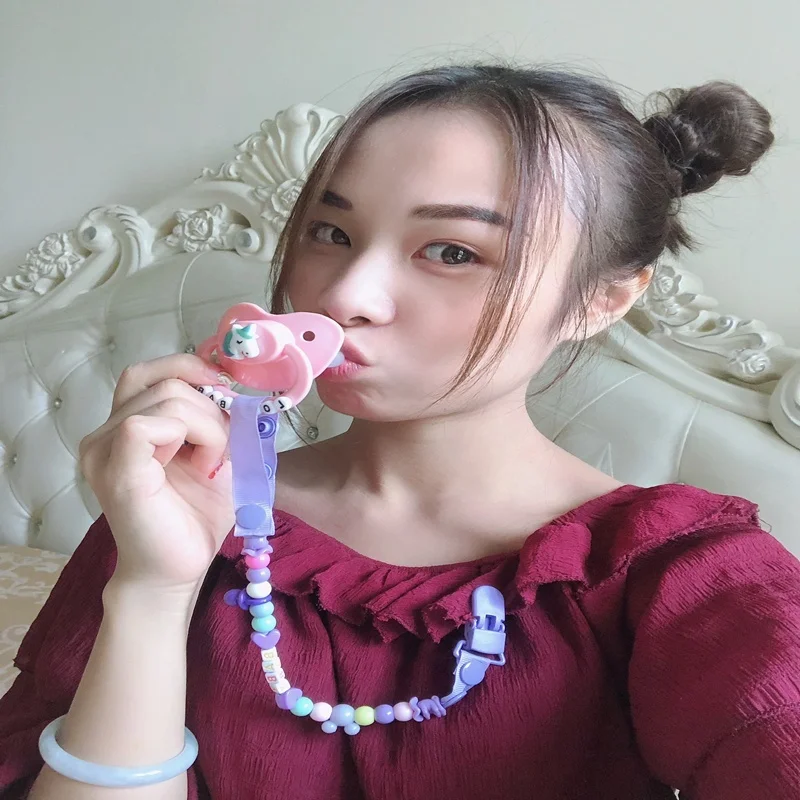 

DDLG маленькая девочка ABDL большой забавный силиконовый телефон с большим плюшевым размером соска TeatBAP безопасный папа дочь небольшое пространство