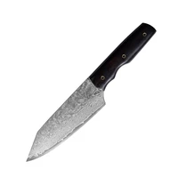 full tang ebony handle damascus asian multi prep knife triangular shape for easy maneuvering vg10 67 layers cooks knife