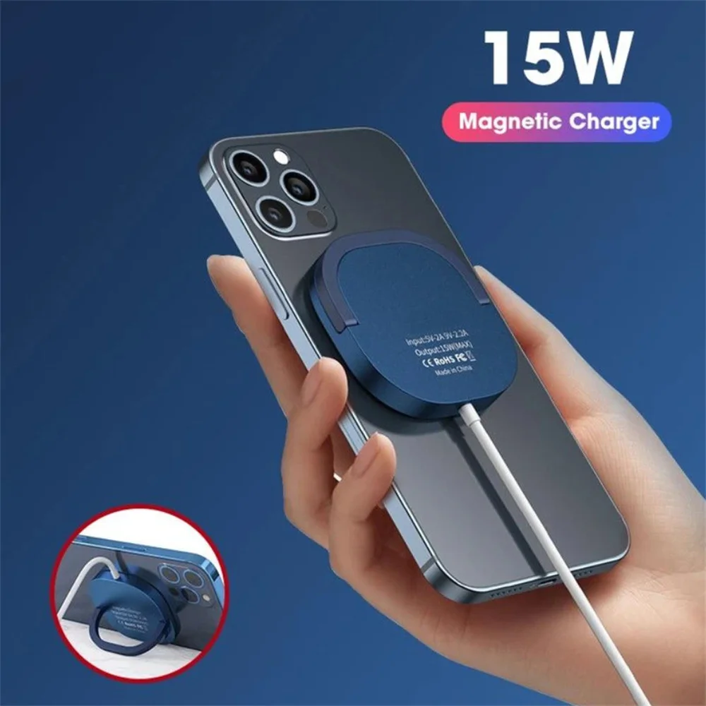 

Magnetic Wireless Charging Mobile Phone Holder Multifunction Phone Support Charger Fast Induction Charging With Bracket
