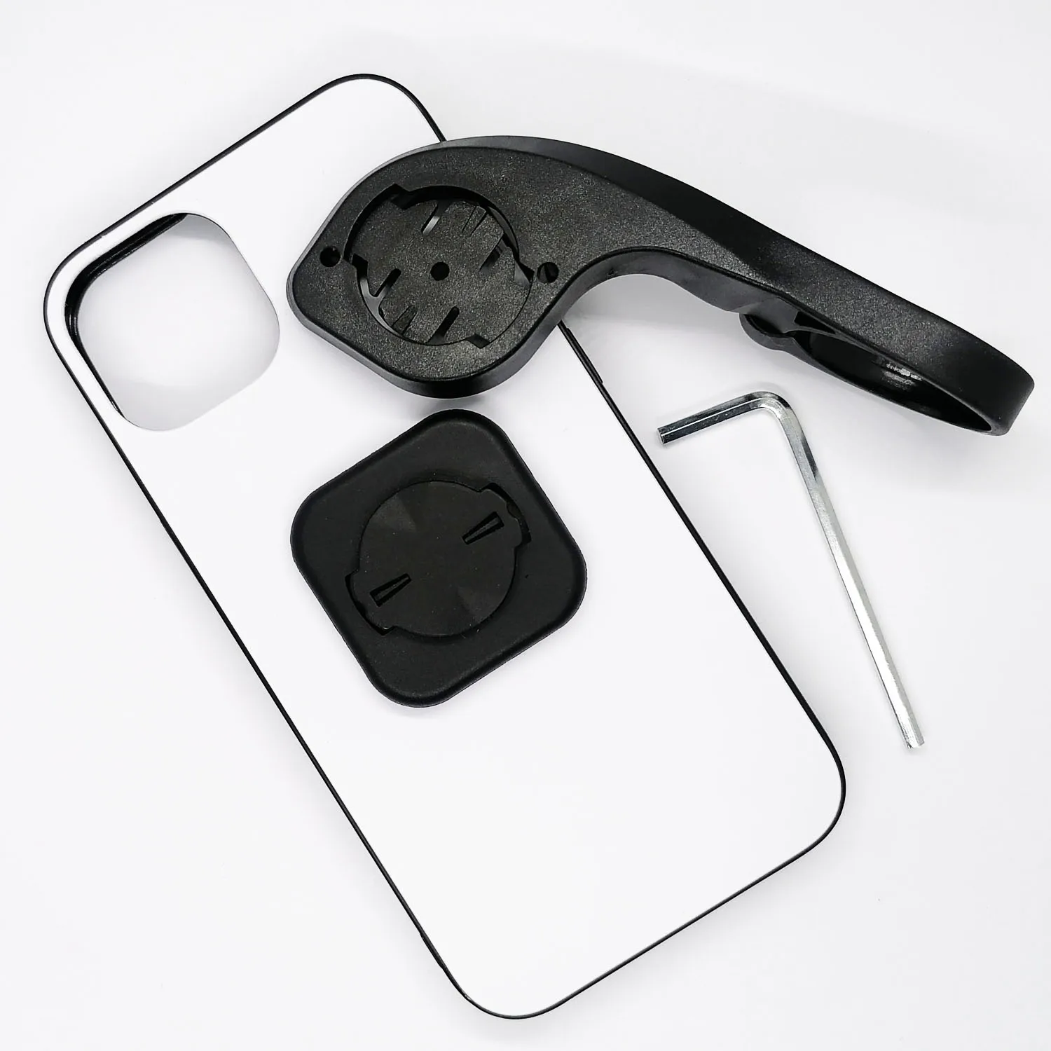 

For iPhone 13, 13 Pro Bike Mount Phone Holder Case with PC TPU Case Bicycle Handlebar Mount Cell Phone Bracket Holder Case