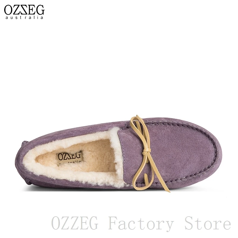 OZZEG роскошные брендовые дизайнерские женские зимние туфли из натуральной кожи на