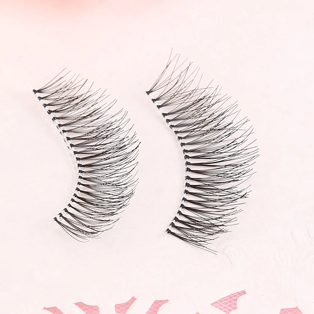 ELECOOL Soft 5Pairs/set Handmade Fiber Eyelashes Extensions Long Cross Thick Fake False Eye Lashes Maquiagem Cosmetic Tool