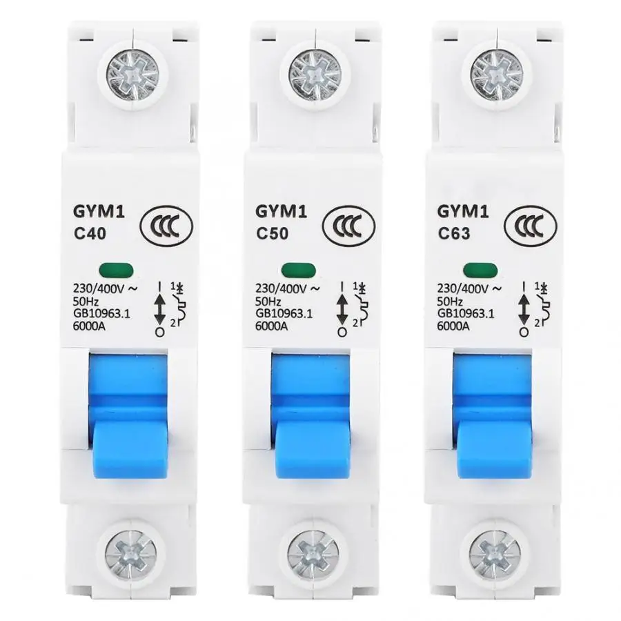 4 шт. автоматический выключатель с защитой от перегрузки и короткого замыкания 1P