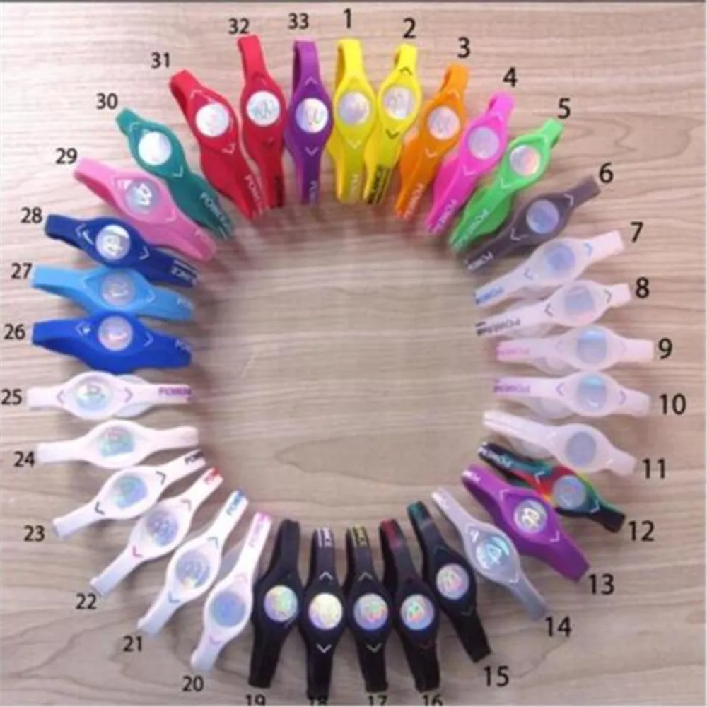 Силиконовый браслет с отрицательными ионами спортивный магнитной