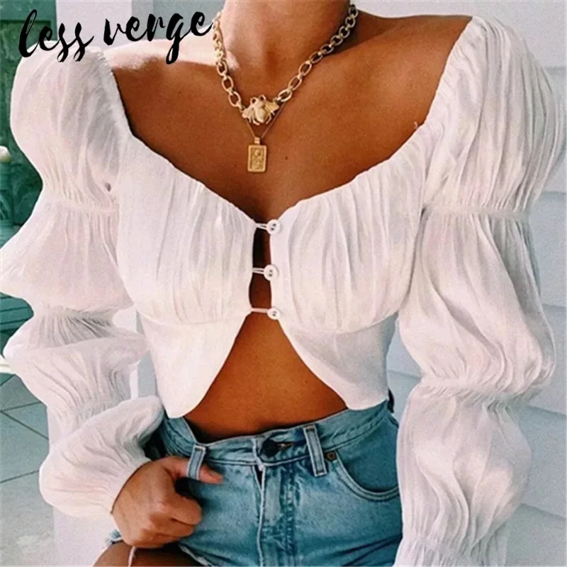 Lessverge фонарь рукав пикантные серебристые женские туфли лодочки белые блузки