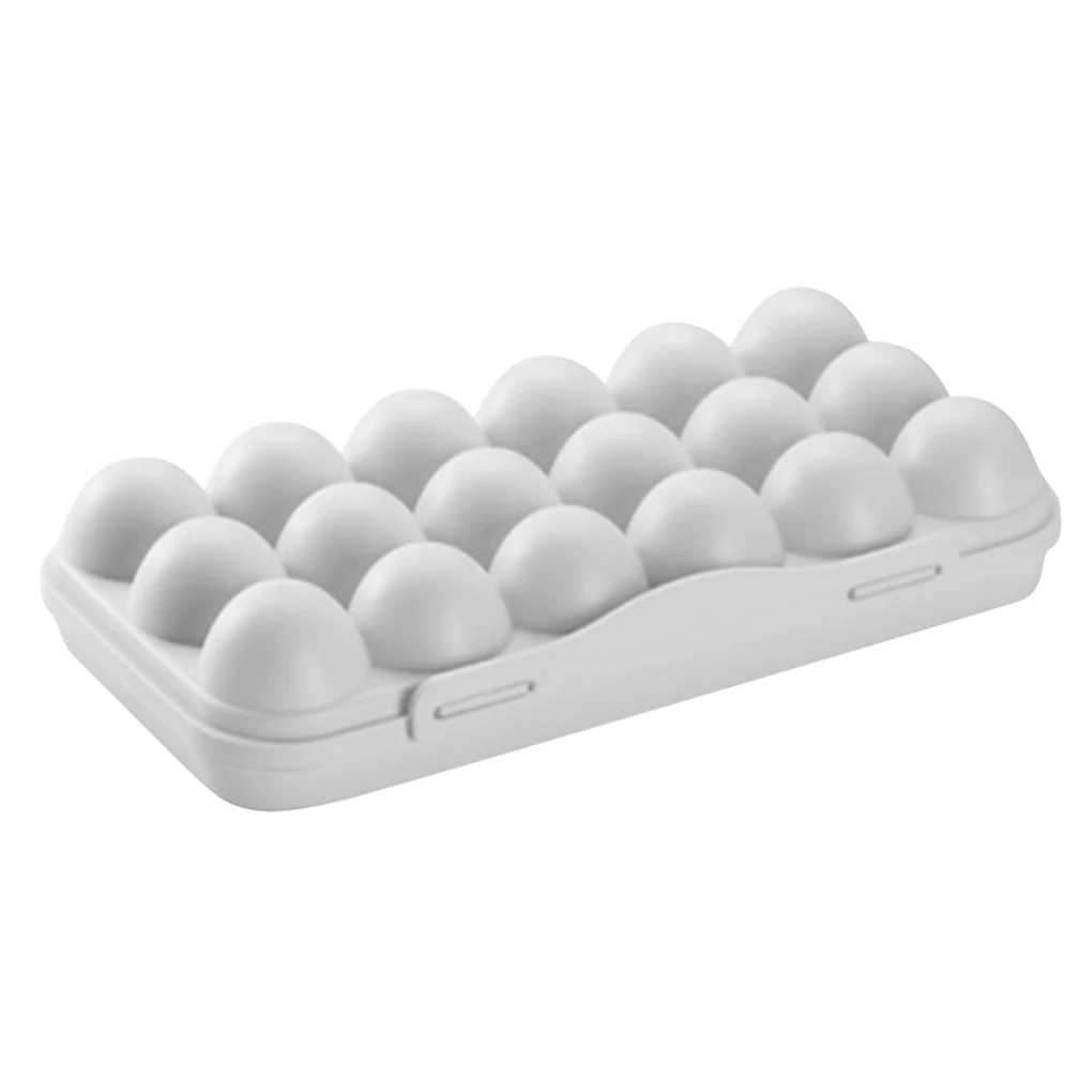 

Egg Storage Box Stackable Plstic Egg Holder Grids Storage Organizer with Snap Cap Egg Organizer Home Kitchen Accessory