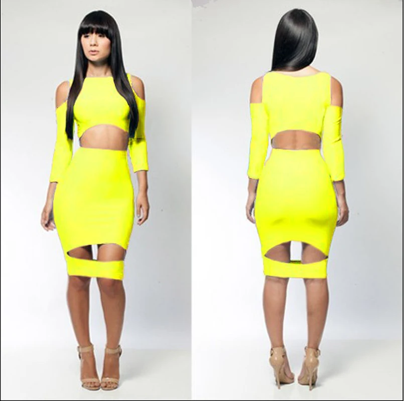 Женское облегающее платье spendex Бандажное из лайкры один размер B4016|bandage bodycon