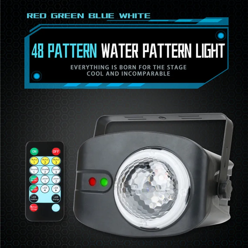 2020 Новый светодиодный светильник волны океана RGB диско лазерный Голосовое