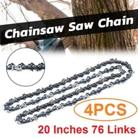 4 pcs chainsaw saw chain parts 20 inch 76 dl links saw chain blade chain garden power tools accessories