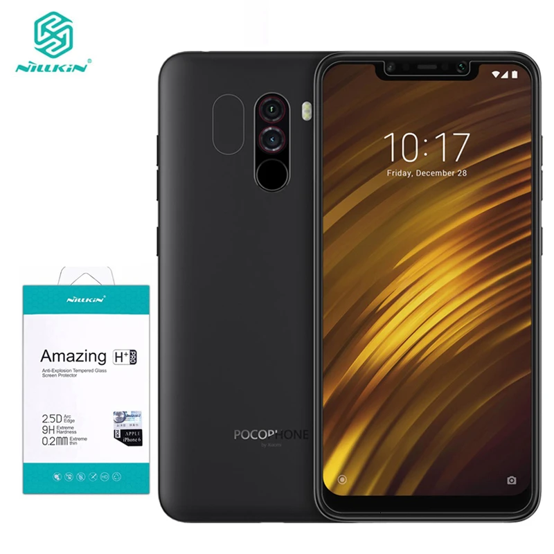 H Plus Pro For Xiaomi POCOPHONE F1 закаленное Стекло Xiaomi Поко F1 Экран протектор Nillkin Удивительный H& H+ Pro защитная пленка nilkin Стекло - Цвет: H Plus Pro