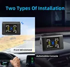 Складной оригинальные солнечные Мощность USB система контроля давления в шинах автомобиля шины Давление мониторинга Системы ЖК-дисплей 4 внешних датчиков для внедорожник Температура Предупреждение