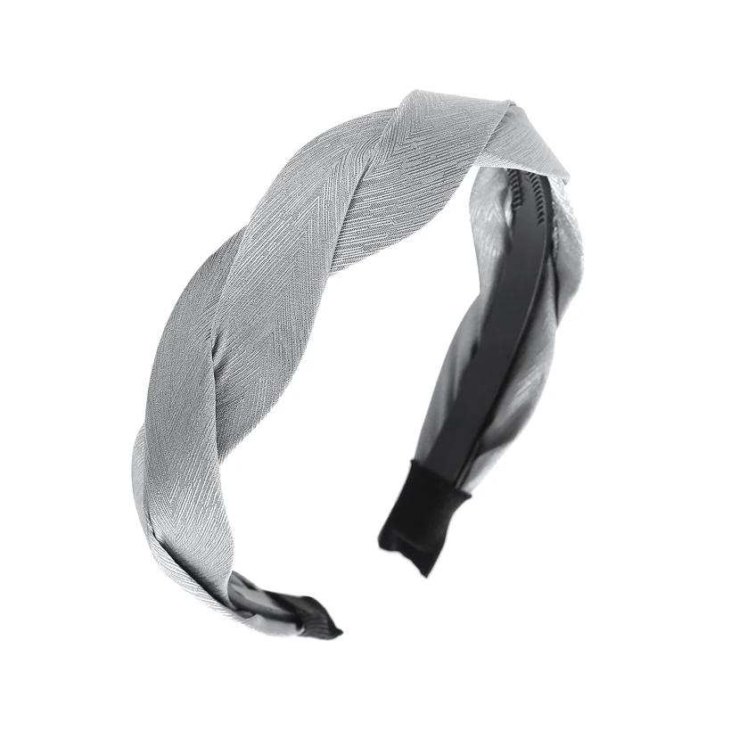 satin 1 LEVAO Serpentine Winding Cross Headband Vintage Hairbands Bezel Turban Women Girls Hair Accessories Hair Hoop Headwear Fashion - Цвет: satin 1