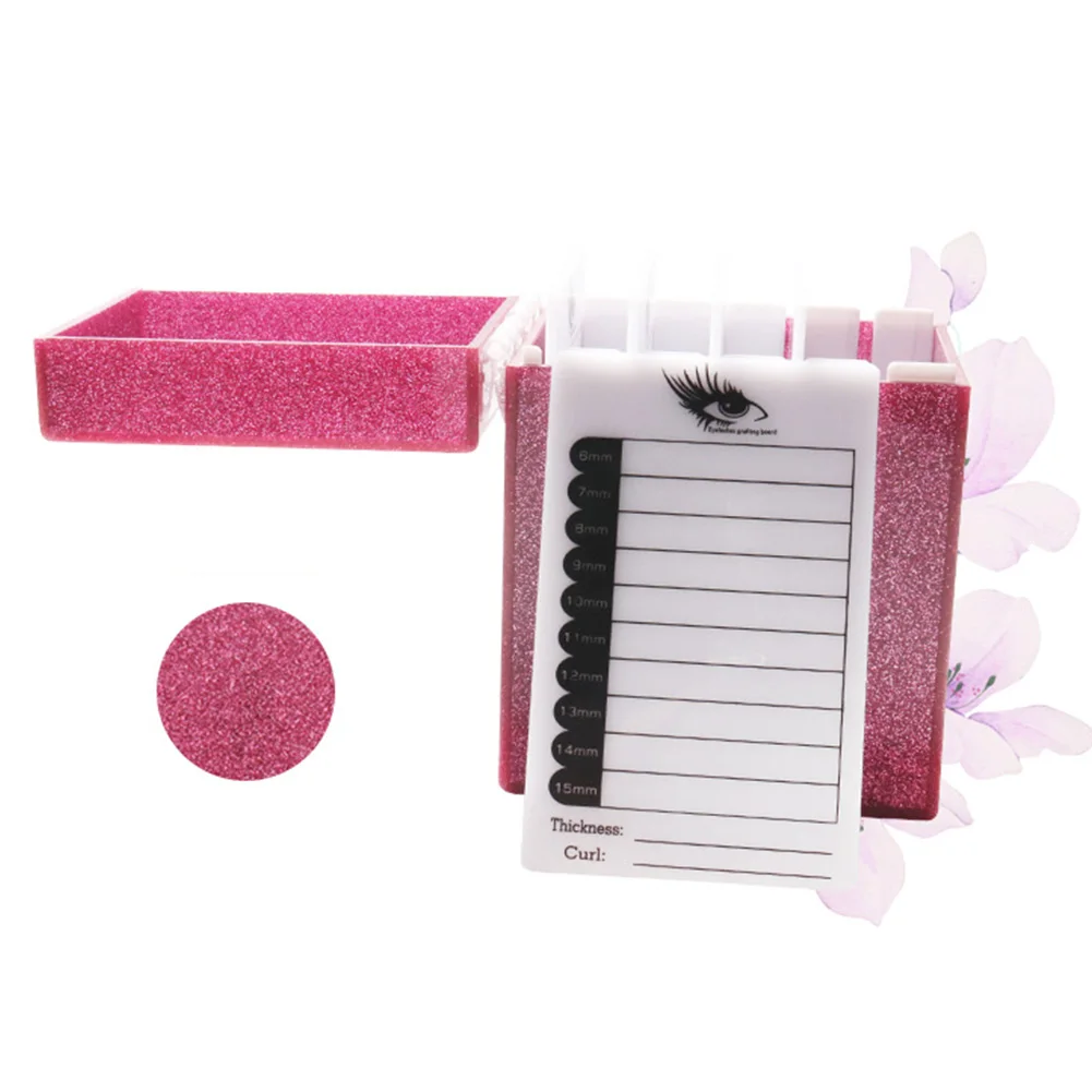 

Clamshell Large Durable Storage Box Organizer 5 Layers Pallet Individual Acrylic Sliding Door Container False Eyelashes Holder