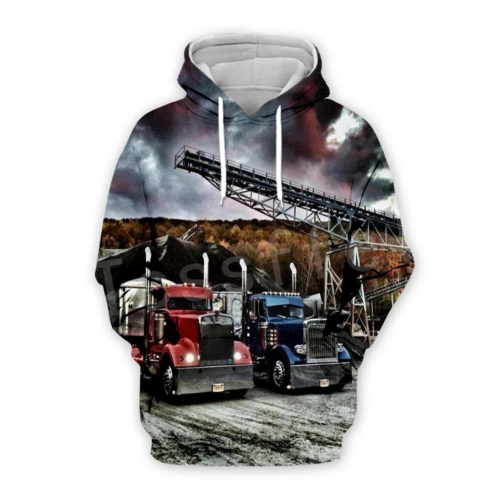 

LIASOSO I AM Trucker Driver Truck Worker New Fashion Sweatshirt Crewneck 3DPrint Casual Hoodies Men/Women Clothes Men