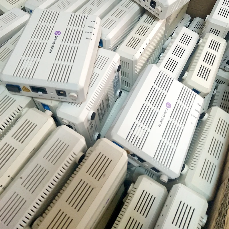 10 шт. используется FTTH GPON ONU Alcatel Lucent Bell I-010G ONT с 1GE GPON маршрутизатор английская версия б/у