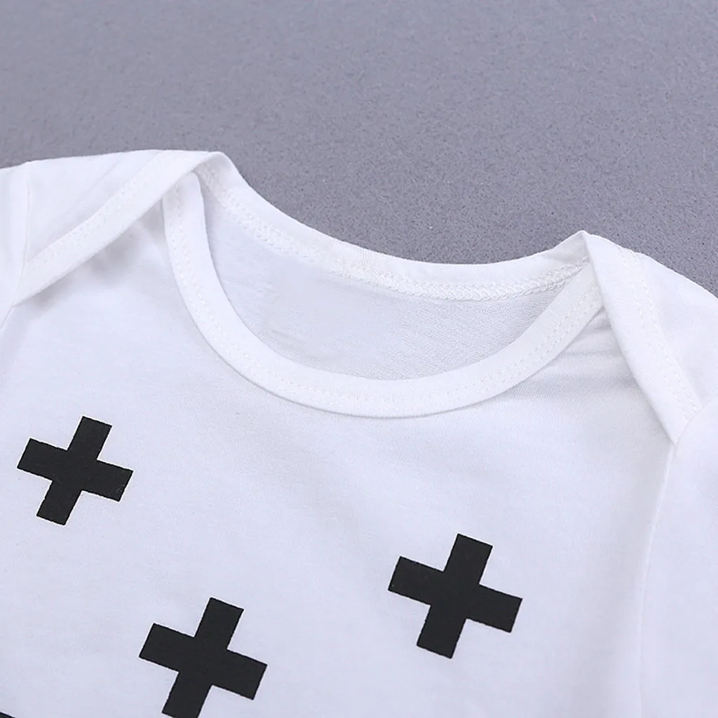 Комбинезон с длинным рукавом для новорожденных девочек и мальчиков модный