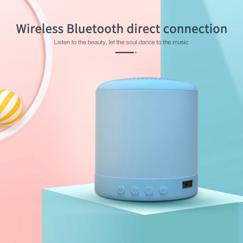 Фото Мини-динамик Macaron Bluetooth-динамик умная музыкальная мини-колонка портативная Мини-динамик Macaron Bluetooth-динамик умная музыкальная мини-колонка портативная