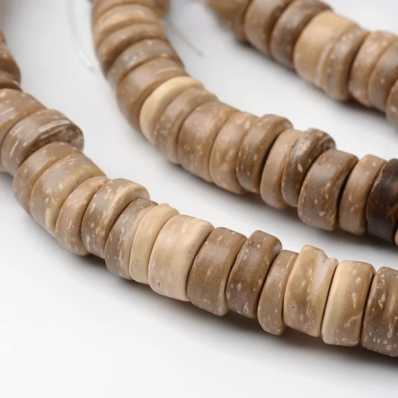 

108PCS/strand Dyed Natural Coconut Disc Bead Strands BurlyWood 9x2~6mm Hole: 3mm about 108PCS/strand 15.7inches For DIY