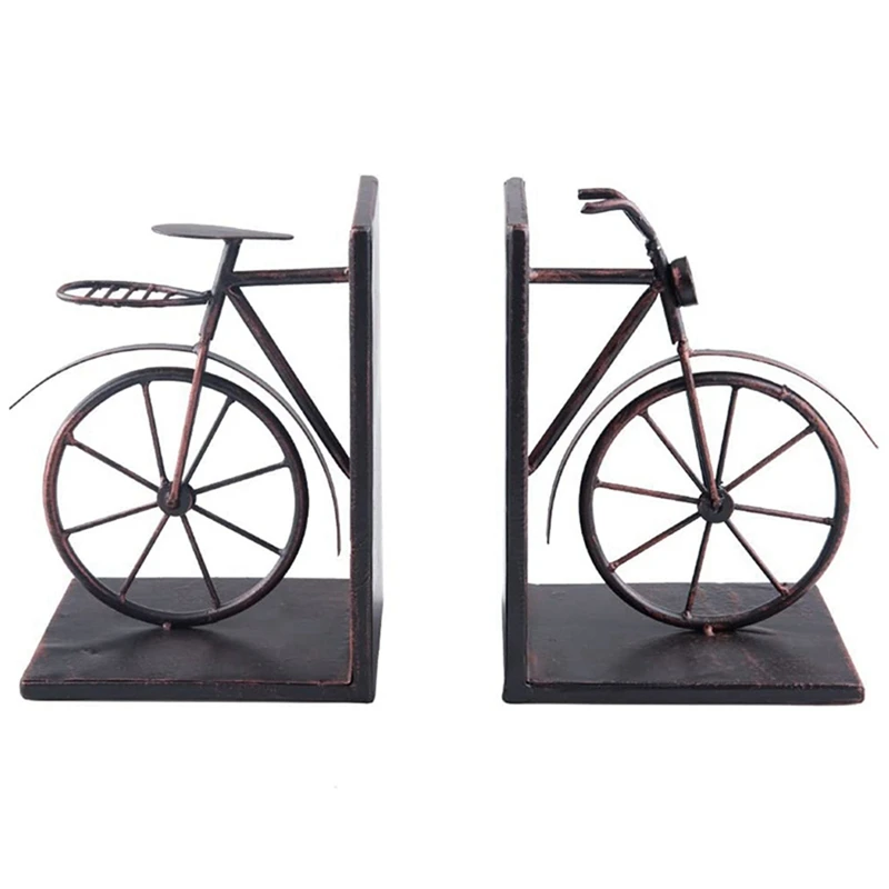 

Bookshelf Retro Style Bicycle Book Holder Book Close Book Stand Decoration Home Decoration Bronze