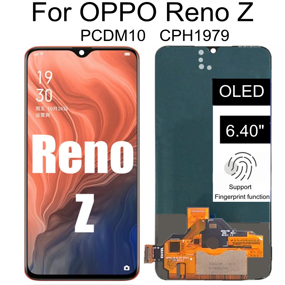

Запасной OLED-дисплей 6,4 дюйма для OPPO Reno Z PCDM10 CPH1979