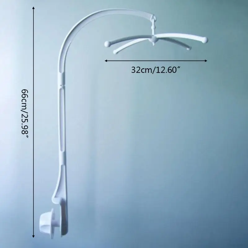 

Baby Crib Mobile Hanging Bed Bell Holder Decorative Arm Bracket Baby Bed Stent Set Nut Screw