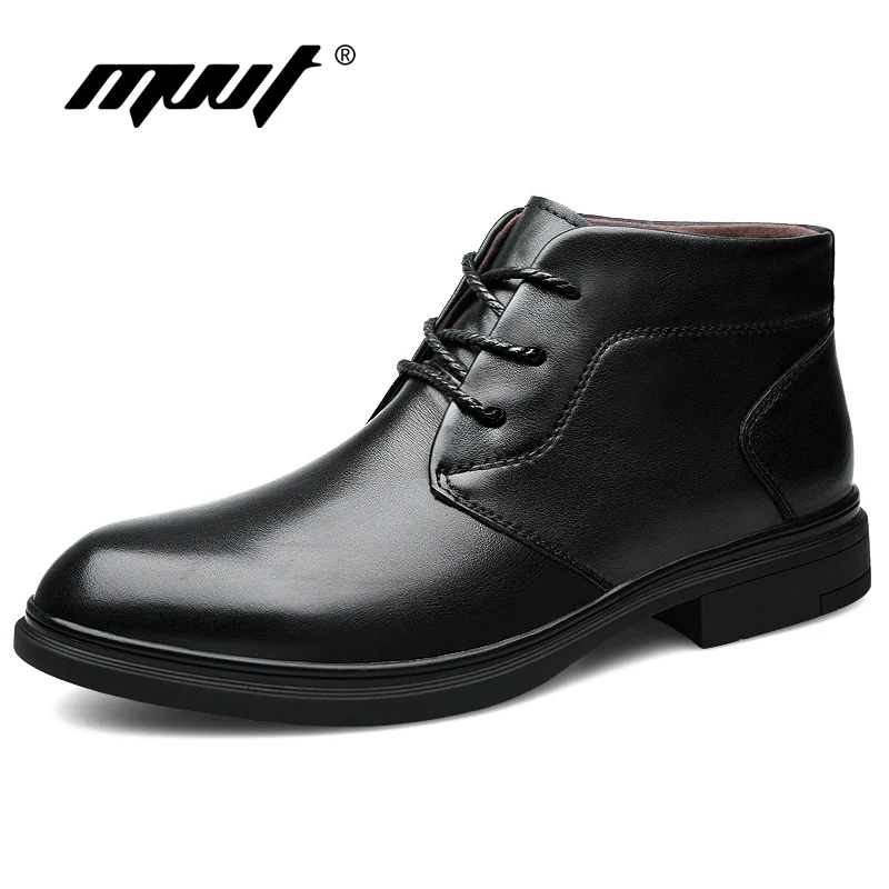 

Мужские зимние ботинки из коровьей кожи, размеры 37-46