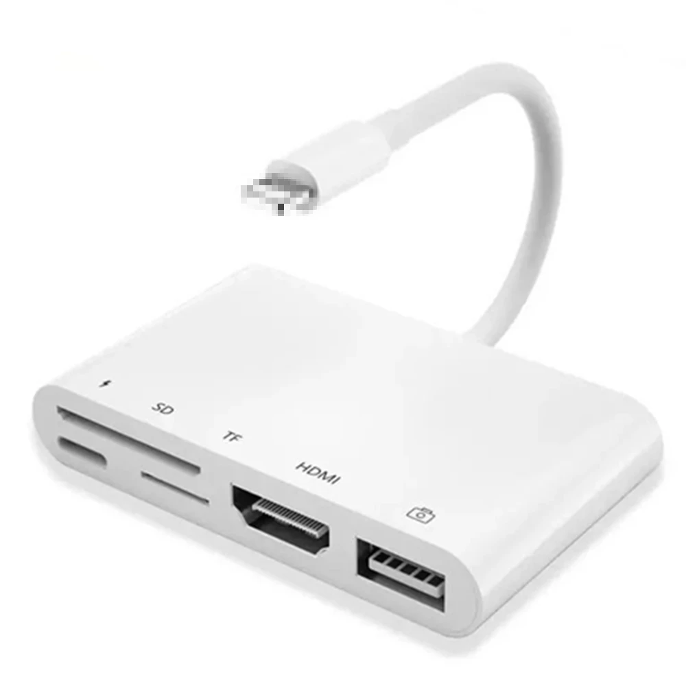 

Lightning 1080P HDMI-Cable Digital AV TV OTG Converter Adapter SD TF Card Reader for Apple IPhoneX XR XS 11Pro Max SE IPad