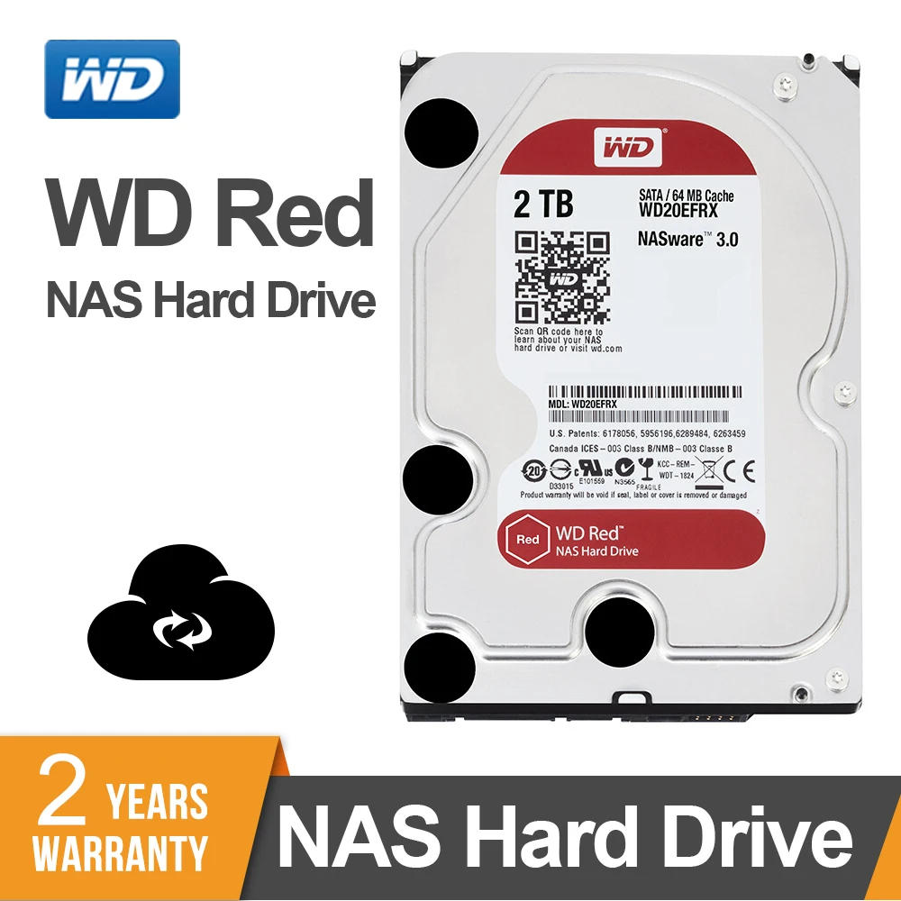 WD Red 2 ТБ Сетевое хранилище 3 5 ''NAS жесткий диск красный 5400 об/мин 256M кэш SATA3 6
