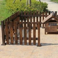 carbonized wooden dog playpen pet fence isolation fence large dog medium sized dog small dog pet fence dog fence