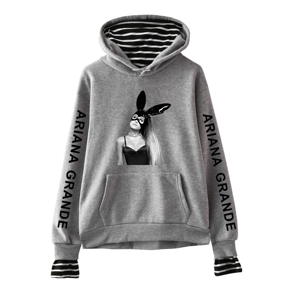 

Ariana Grande Printed Fake Two Pieces Hoodies Sweatshirts Women Men Fashion Harajuku Hoodie Sweatshirt Hip Hop Coats and Jacket