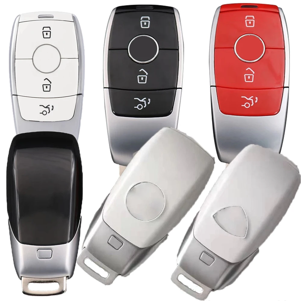 Запасной чехол KEYECU для автомобильного ключа с 3 кнопками красный/белый/черный
