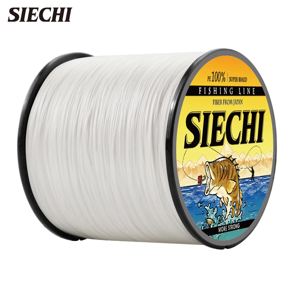 

SIECHI New 4 Strands 8 Strands Woven wire 300M PE Braided Fishing Line Multifilament Smooth Strong