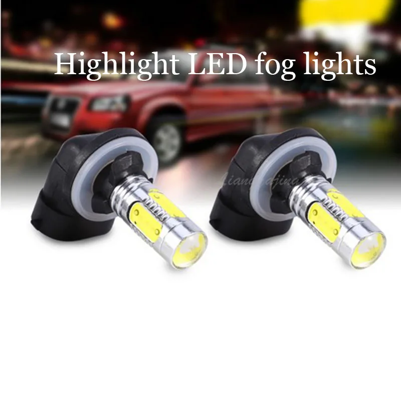 

2 шт H27 881 автомобисветодиодный светодиодная передсветильник противотуманная фара COB 7,5 Вт лампа авто светодиодный противотуманная фара DRL 12 ...